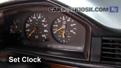 1995 Mercedes-Benz E250 2.5L 5 Cyl. Diesel Reloj Fijar hora de reloj